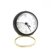 Creative Alarm Clock Vintage Desk Clock - black