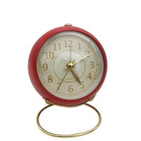 Creative Alarm Clock Vintage Desk Clock - red