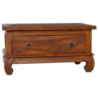 Coffee Table 31.5"x19.7"x15.7" Solid Teak Wood - Brown