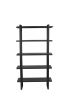 5-layer Metal Shelf-Bookshelf- 5-tire storage shelf -Bookcase - Black