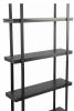 5-layer Metal Shelf-Bookshelf- 5-tire storage shelf -Bookcase - Black