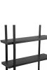 5-layer Metal Shelf-Bookshelf- 5-tire storage shelf -Bookcase - Black