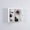 Bathroom Wooden Wall Cabinet with a Door 20.86x5.71x20 inch - White