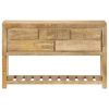 Sideboard 47.2"x11.8"x29.5" Solid Mango Wood - Brown