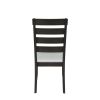 Farmhouse Wood 5-Piece Dining Table Set with 2-Tier Storage Shelves,Kitchen Set for 4 with Padded Dining Chairs - Espresso
