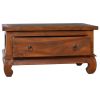 Coffee Table 31.5"x19.7"x15.7" Solid Teak Wood - Brown