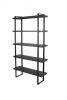 5-layer Metal Shelf-Bookshelf- 5-tire storage shelf -Bookcase - Black